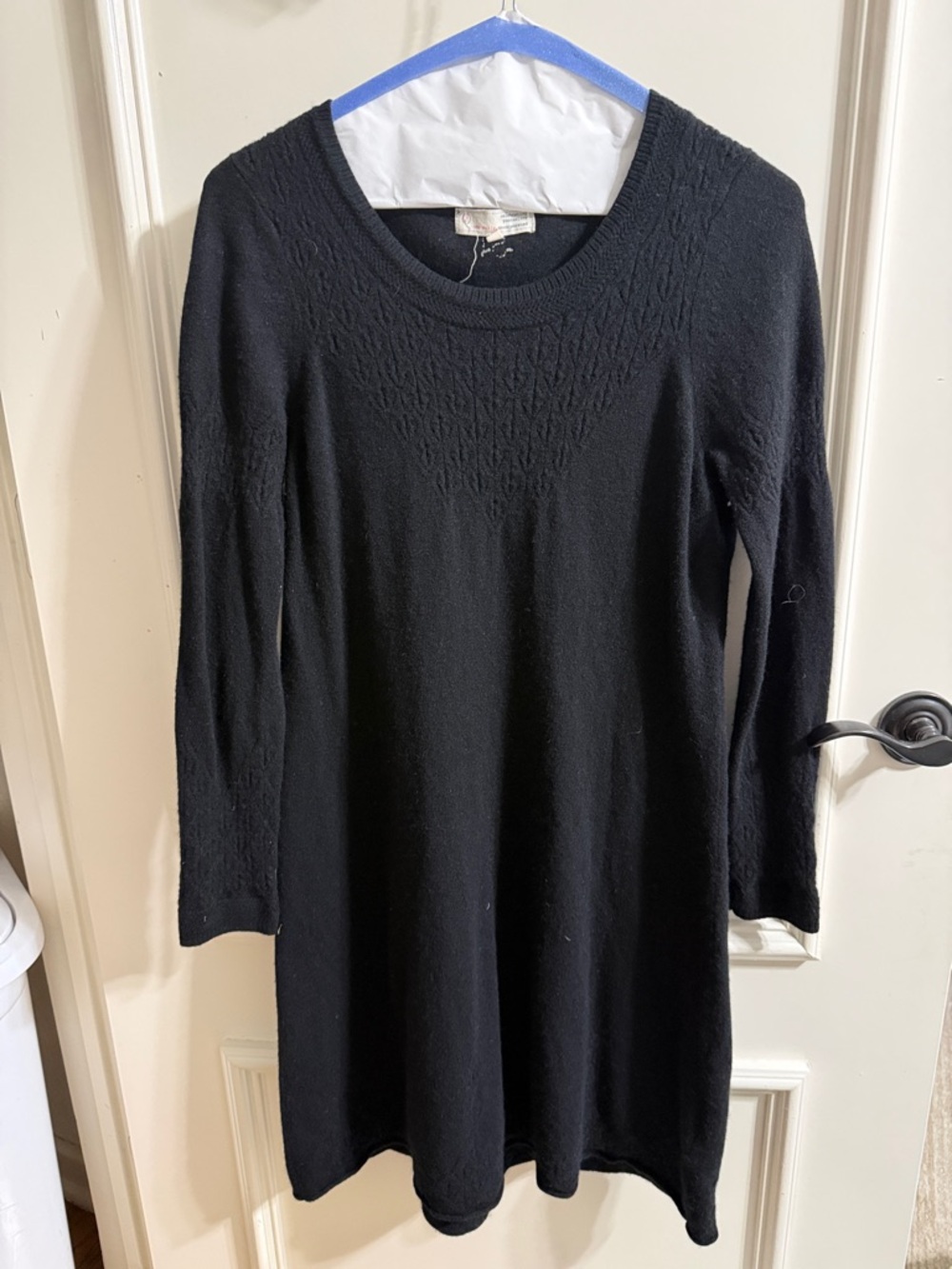 Odd Molly Black Long-Sleeve Knit Dress